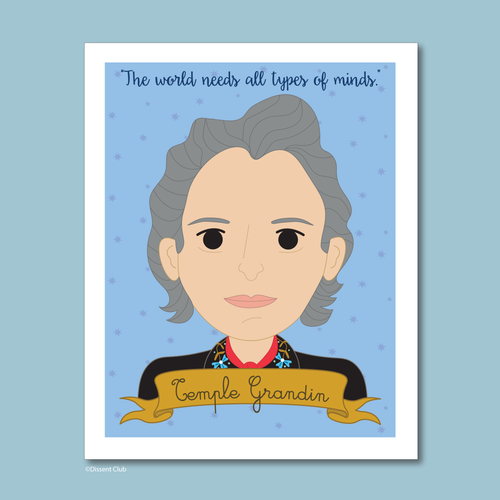 Sheroes Collection: Temple Grandin 8x10 Art Print