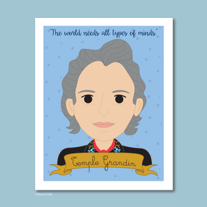 Sheroes Collection: Temple Grandin 8x10 Art Print