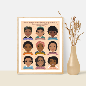 Sheroes Collection: Famous Women in Black History 8x10 Art Print