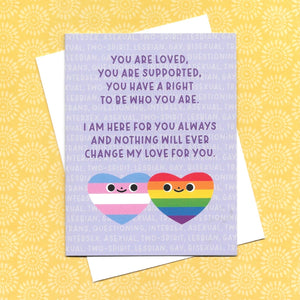 You are Loved & Supported LGBTQIA+ Support Card